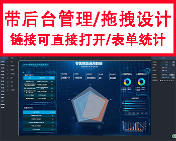 新可视化大屏带拖拽快速制作数据大屏内置组件DIY数据大屏开源独立（带后台）企业数据 - ThinkPHP