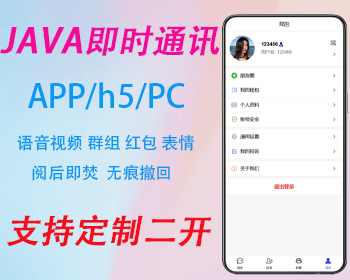2025全新JAVA即时通讯聊天软件