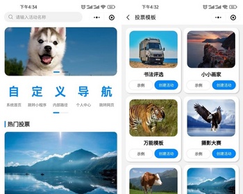 微信投票多功能投票小程序流量主投诉管理选手弹幕礼物功能排行榜微信小程序公众号版本 - ThinkPHP