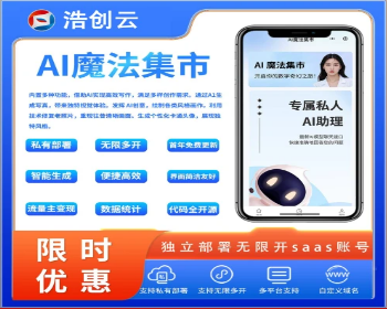 AI聚合魔法集市源码AI聚合工具小程序无限多开开源源码交付 - ThinkPHP