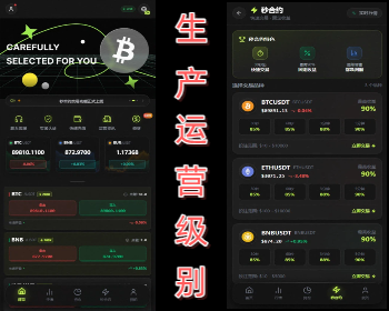 【2025年底新作】交易所/秒和约/永续和约/期权和约/外汇和约/差价和约/借贷/金融系统 - React