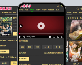 t7简洁黑色高端大气手机PC电脑自适应模板通用型苹果CMSV10模板 - PHP