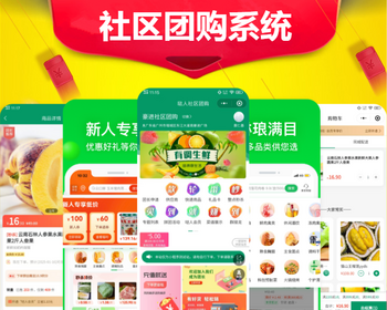 社区团购小程序开发生鲜蔬菜零售商城拼团秒杀群接龙DIY装修系统源码搭建团长分佣平台 - ThinkPHP