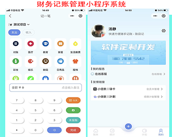 在线财务记账系统企业商户记账本记账小帮手财务管理个体记账软件小程序企业统计记账 - ThinkPHP