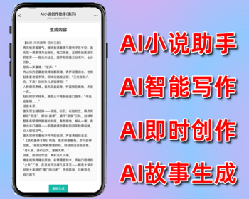 AI小说助手,会员积分,卡密充值,AI故事创作,AI写作,php源码