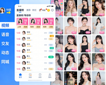 功能不停更！单人密聊、多人交友，语音房唠嗑、视频面对面，直播邂逅缘分 - Java