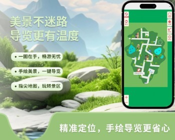 景区手绘地图导航导览系统动物园科技园旅游景区3D手绘地图导览导航打卡H5源码部署定制 - ThinkPHP