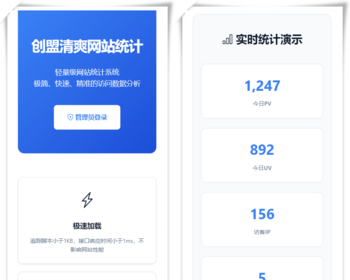 中小站长网站统计PHP源码 清爽网站访问来路统计系统 网站流量监控源码 多站点访问统计
