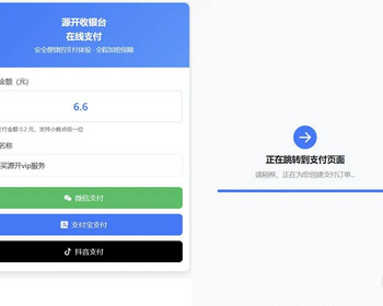 新版自适应聚合收款单页源码✅ 新增抖音支付+易支付对接全教程 - PHP