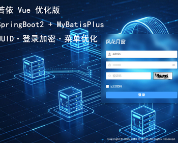若依 Vue 原版优化版 SpringBoot2 MyBatisPlus UUID 企业级后台框架 - Java