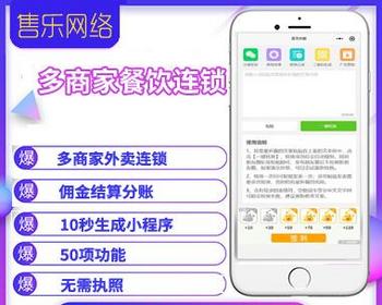 多门店免备案无限餐饮连锁系统/10秒制作一个小程序/佣金全自动分账 - ThinkPHP