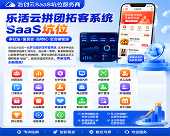 乐活云拼团营销拓客引流系统坑位乐活云拼团活动SaaS坑位 - ThinkPHP