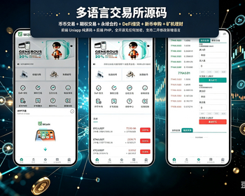 蕞新多语言交易所源码/币币交易+永续签约+借贷+新币申购+理财+前端uniapp纯源码 - ThinkPHP