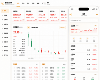 市场无重叠带演示新版黄白两融/带港美股北交所股票模拟/带委托挂单/止损止盈/策 - Java
