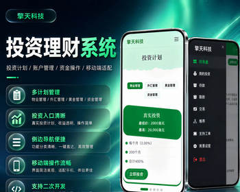 擎天科技ViserAsset资产管理投资系统，一站式理财/外汇/黄金/物业综合平台 - PHP