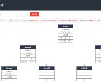 2019直销系统源码 软件定制 太阳线双轨拆分盘投资理财会员奖金结算系统 - PHP