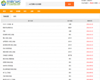 苹果cms 8x 经典导航条资源站模板 - PHP