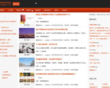 红色大气的网络营销个人博客 - PHP