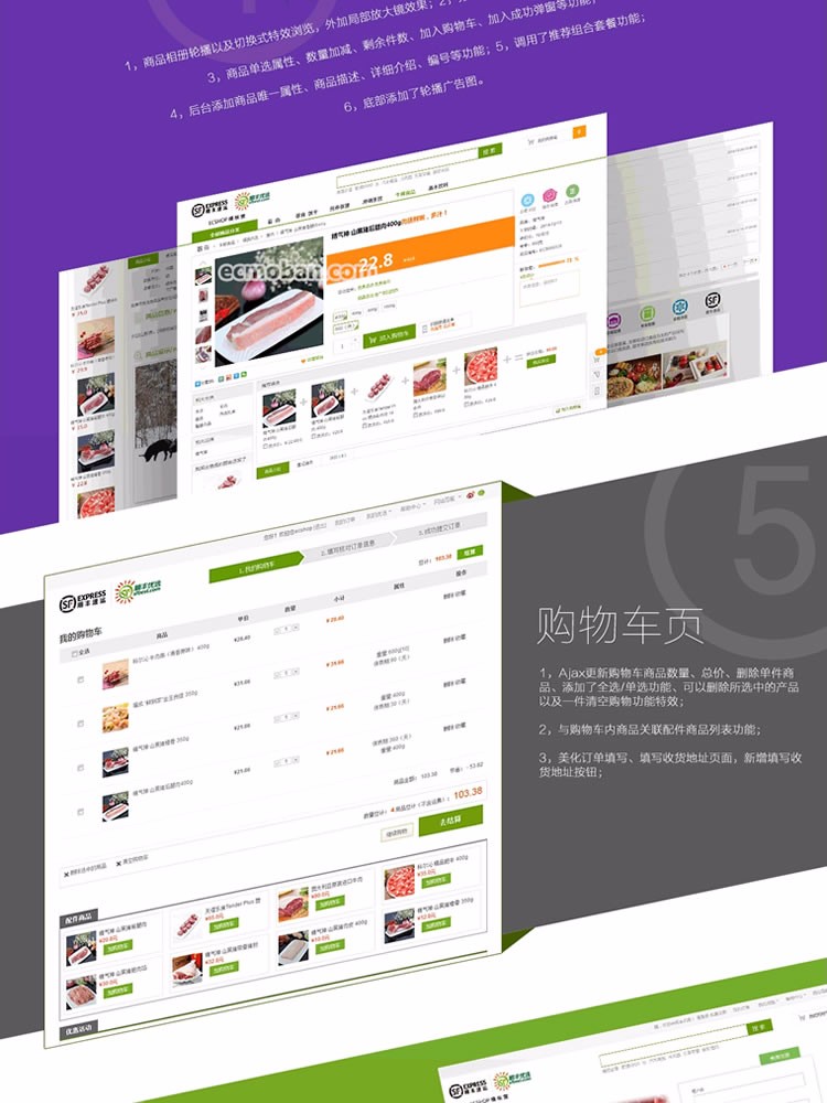 ECSHOP水果蔬菜商城模板顺丰优选SuperTouch手机触屏微信最全版