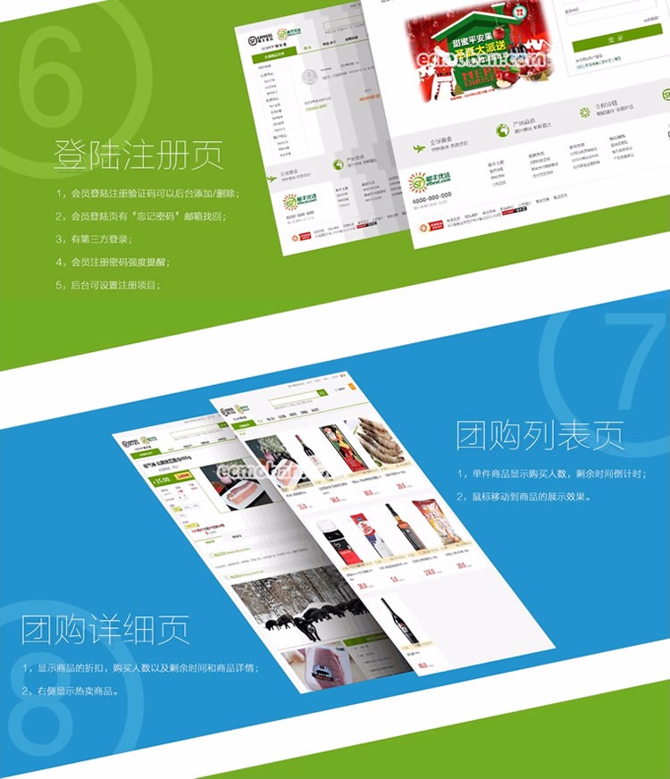 ECSHOP水果蔬菜商城模板顺丰优选SuperTouch手机触屏微信最全版