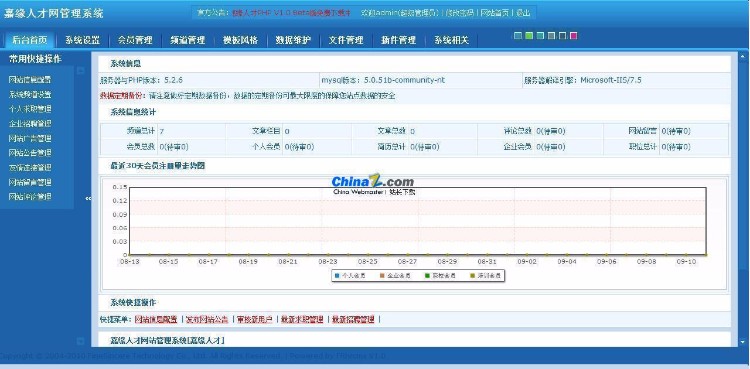 嘉缘人才网站系统 v3.6 GBK 企业全功能体验版