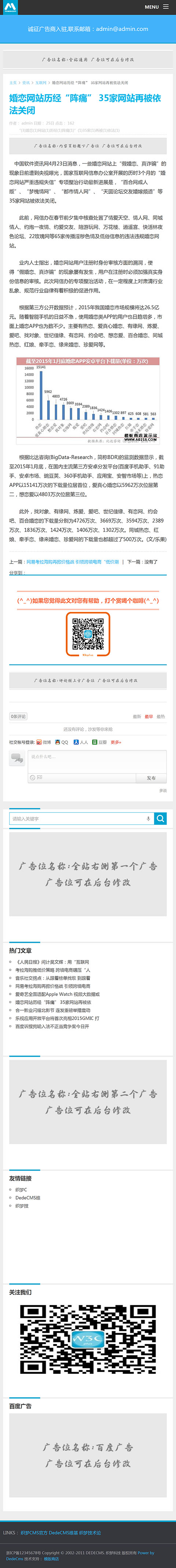 精仿W3CPLUS自适应网站模板织梦手机版文章博客模板