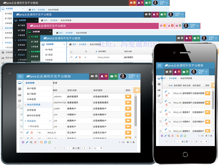 Java源码 JavaWeb开发框架 代码 SSH SSM OA ERP CRM Java项目