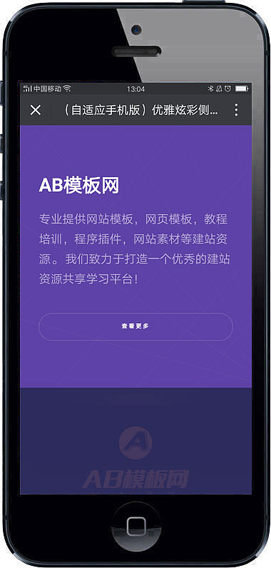 优雅炫彩侧边响应式企业展示通用织梦模板（自适应）