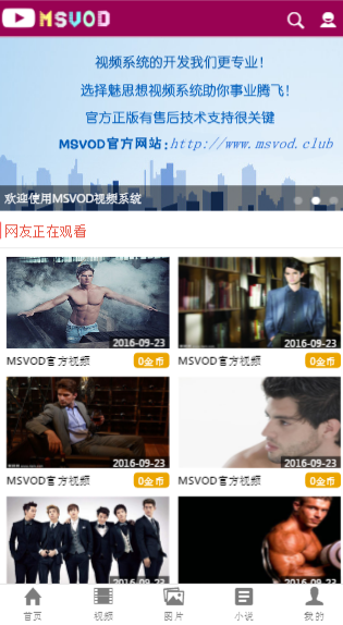 MSVOD魅思视频系统V9系列H站视频源码