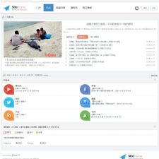 Simple时尚设计网站模板 discuz模板