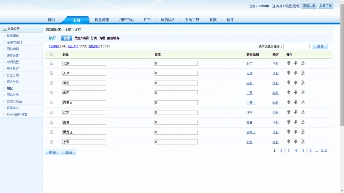 网站管理系统 会展网管理系统