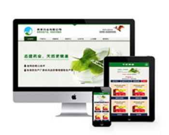 药品公司网站源码 营销型药品药业科技类网站织梦模板（带手机端）