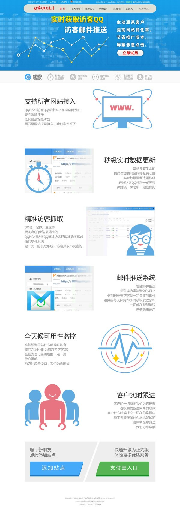 QQMAKE增强抓取包 网站访客QQ抓取系统
