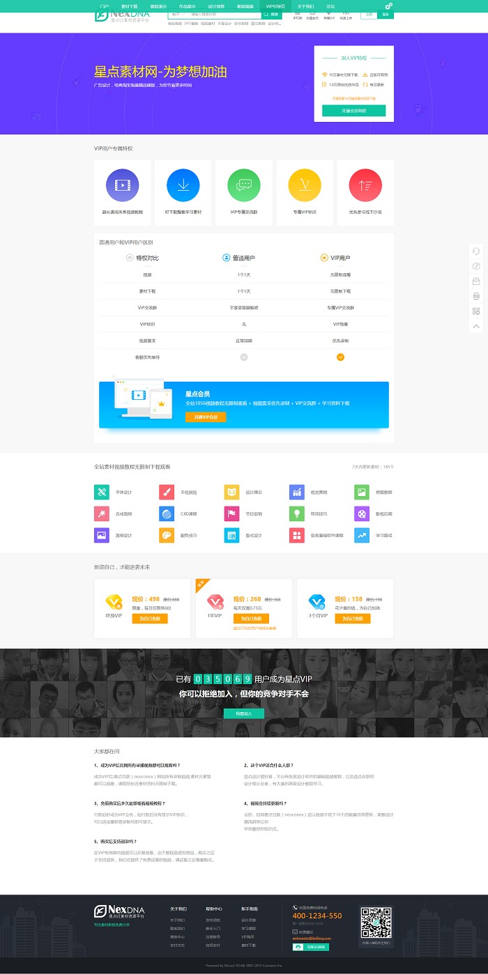 Discuz仿我图网素材资源下载模板商业模板素材教程资源下载DZ模板