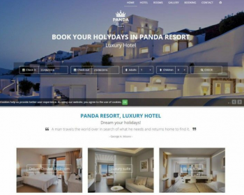 英文版酒店预定系统PHP网站源码|PANDA RESORTV2.1.2商业版|酒店预定网站源码