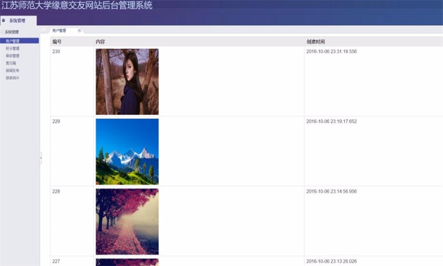 JAVA交友网站源码(前台+后台)