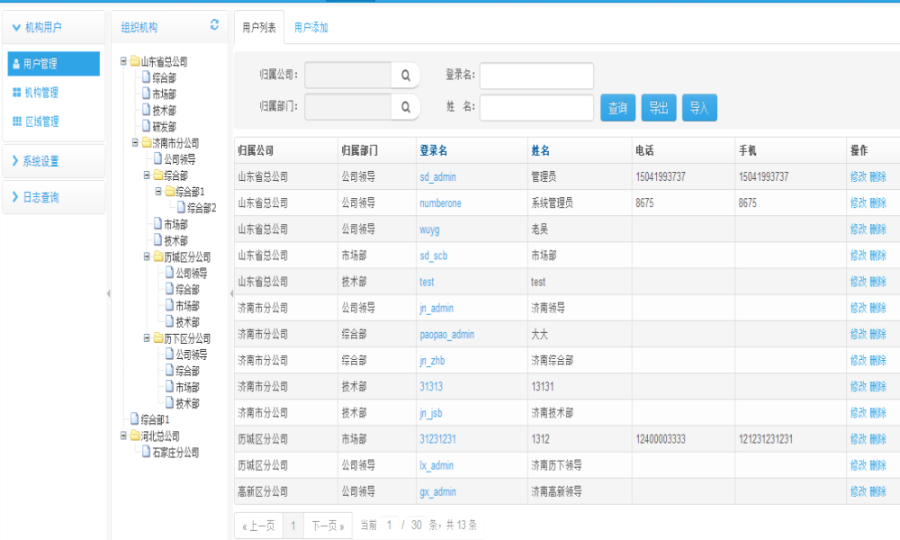java通用OA ERP后台管理系统源码 带数据库带文档