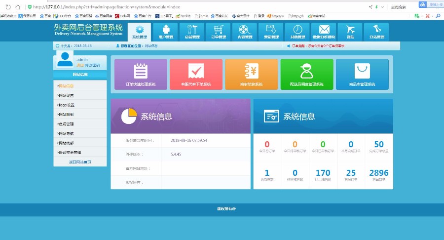 2018年外卖人v8.x系统源码多城市微信订餐程序 带WAP手机版 完美修复可运营版