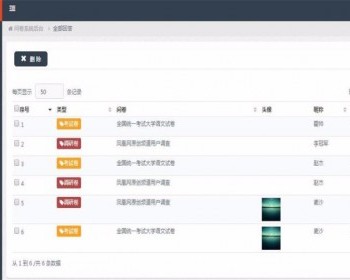 新版Thinkphp微信考试问卷答题系统源码源码 学生考试答题系统源码