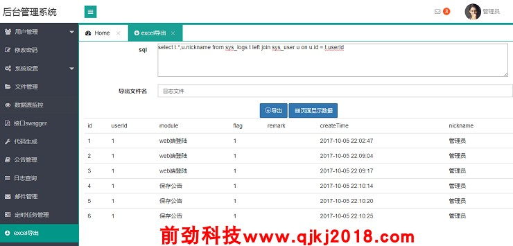 java spring boot springboot 后台管理框架源码程序 源代码 视频