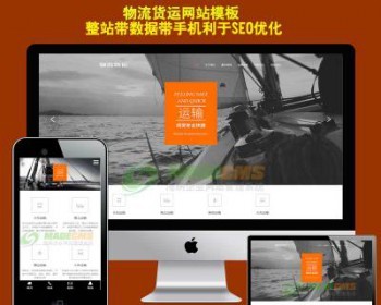h5海运空运国际货运物流网站织梦模板自适应手机网站源码伪静态