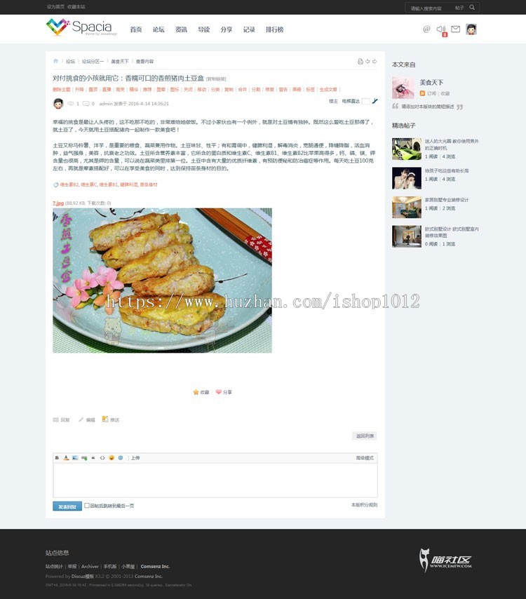 dz资讯整站论坛 discuz模板 jeavi设计 spacia空间 dz资讯宽屏【整站带测试数据】