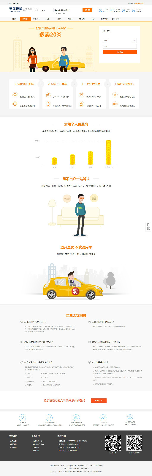 仿好友无忧二手车，simcms二手车网站源码，带手机网站，手机app客户端