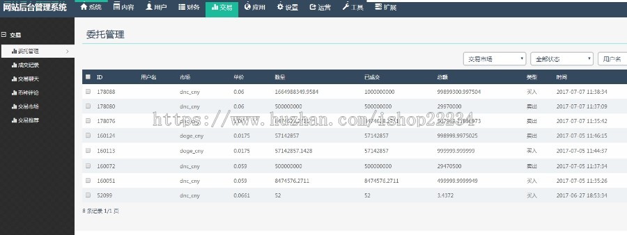 PC+WAP交易平台源码,亲测可以使用