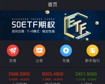 上证50ETF系统开发、50ETF软件开发、50ETF期权系统开发
