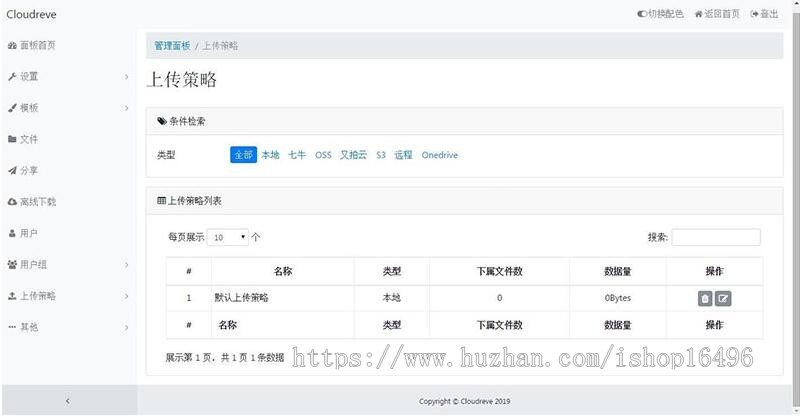 Thinkphp内核 Cloudreve云盘系统源码 带视频搭建教程 支持本地储存