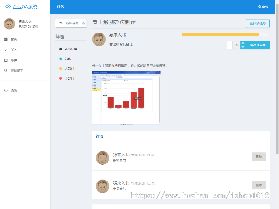 jsp+ssm+mysql实现简单的OA办公管理系统源码附视频指导运行教程