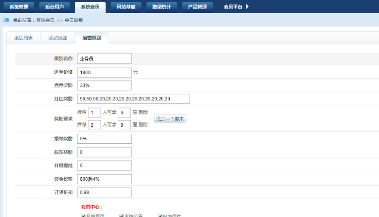 三规|三轨|直销系统 三三复制理财源码 拆分盘 分红系统