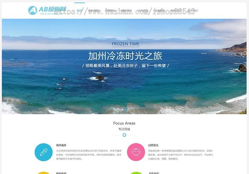 (自适应手机版)医疗试管婴儿响应式织梦模板 医疗科技类网站源码