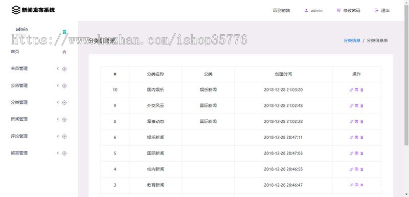 Thinkphp校园新闻发布系统源码 毕业设计项目实例